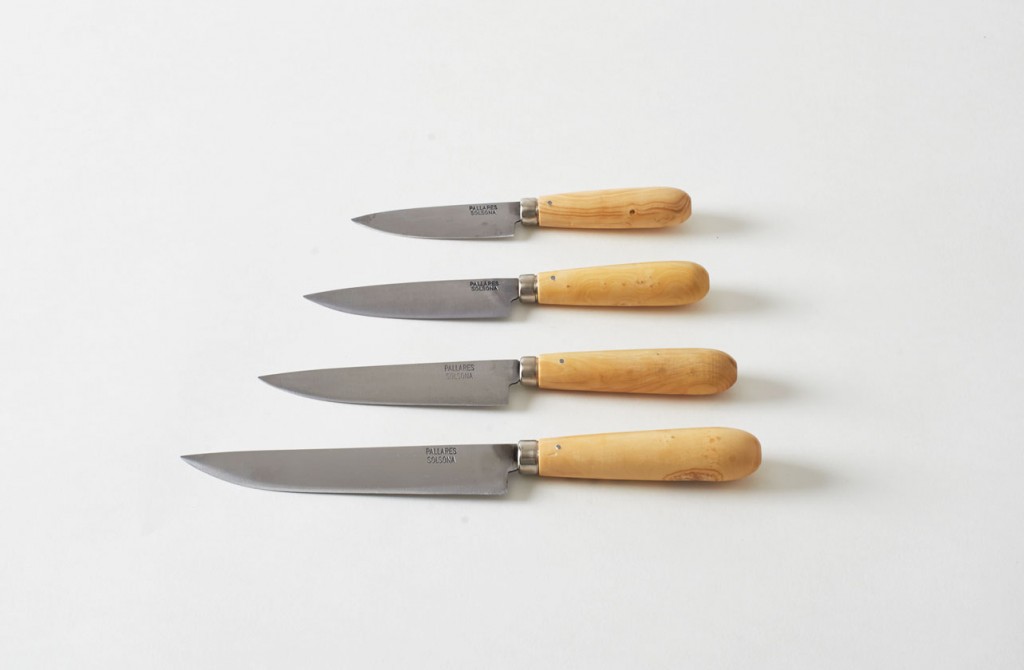 4 couteaux en inox parrales solsona