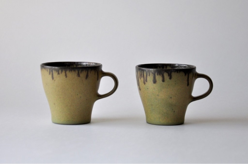 Vaisselle beige en céramique artisanale japonaise – Keiichi Tanaka