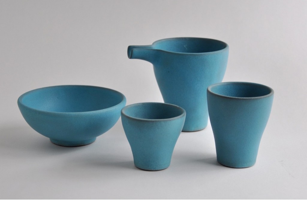Vaisselle bleue en céramique artisanale japonaise – Keiichi Tanaka
